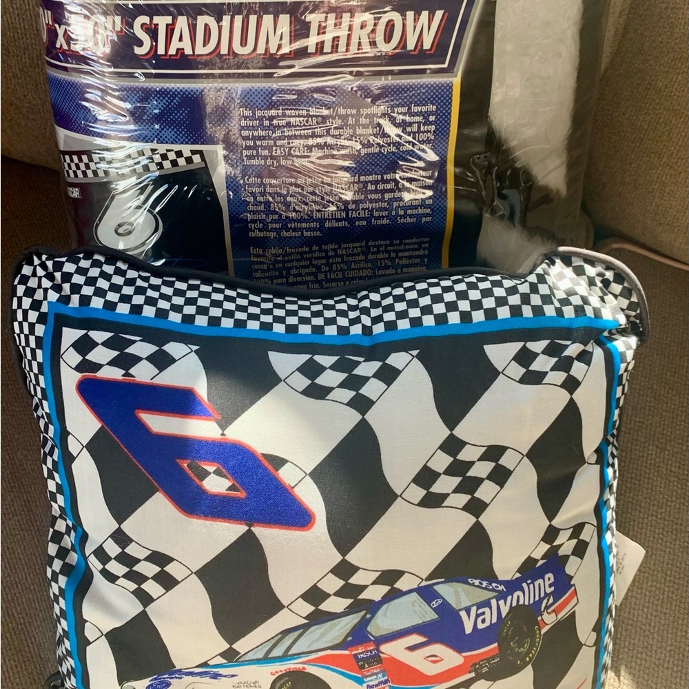 NASCAR Racing Stadium Throw Blanket & Pillow